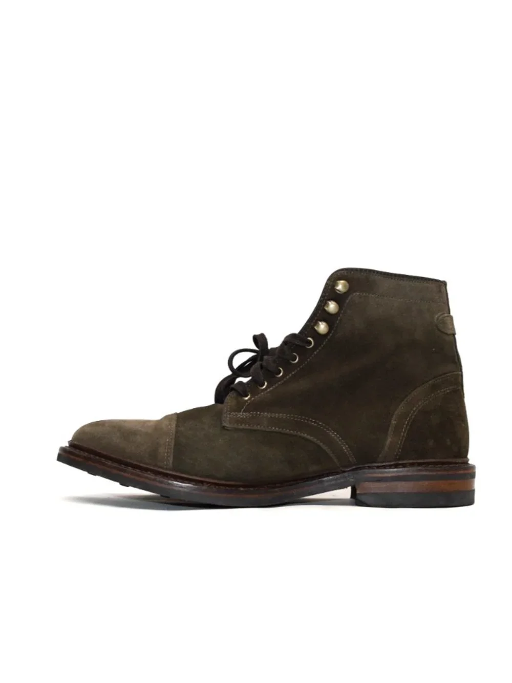 New! Allen Edmunds Landon Cap-toe Boot Military Green Sz 9 D 5840 DD538 Made USA